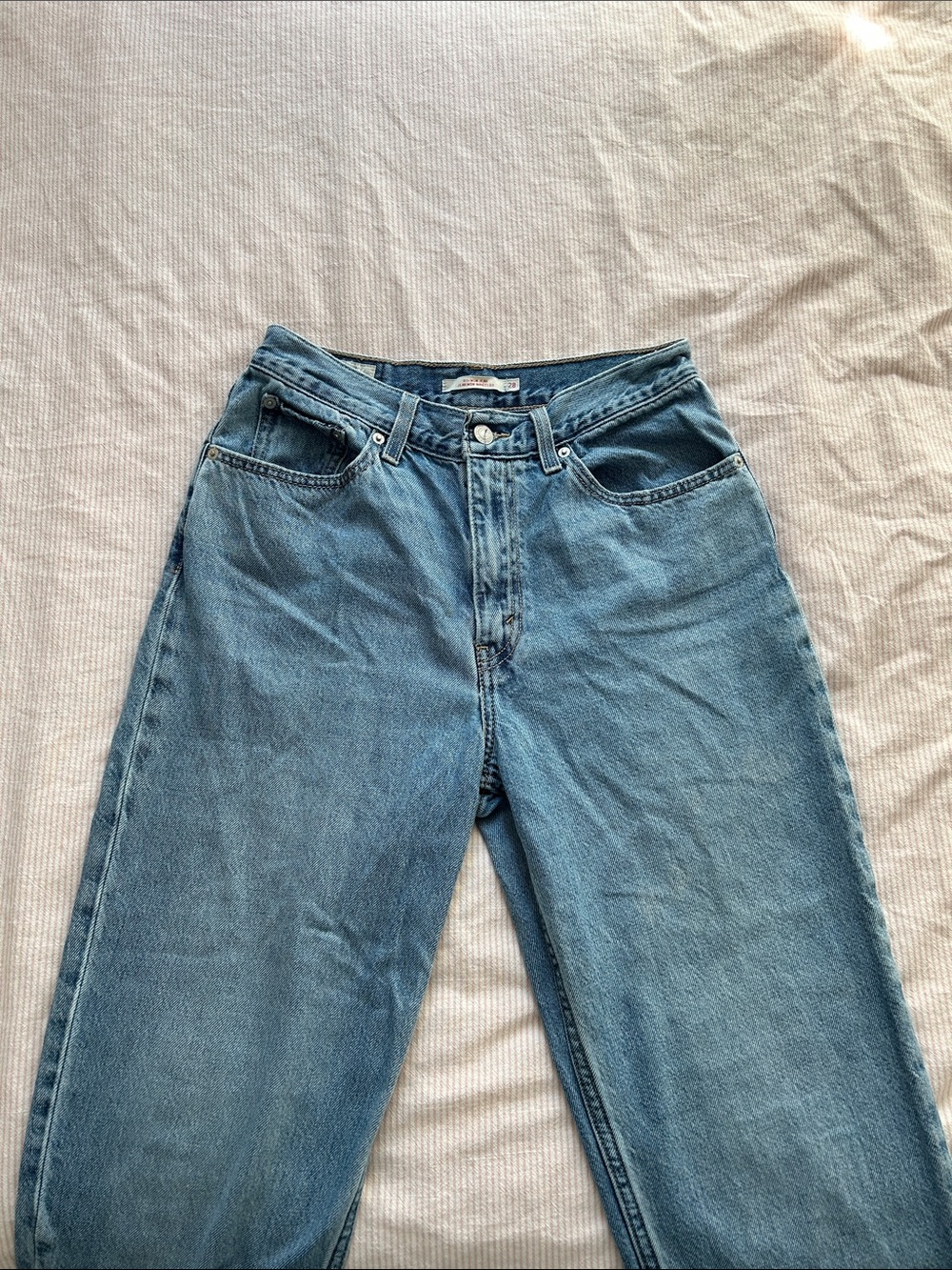 Classic Levi’s 80’s Mom Blue Denim Jeans